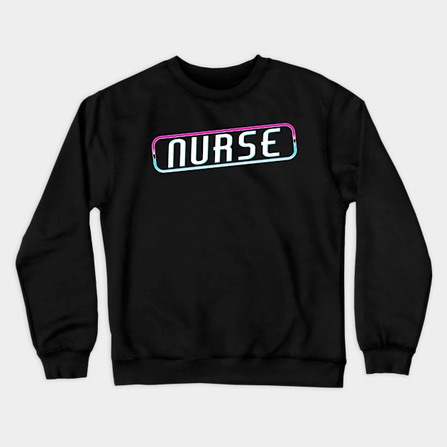 Retro Nurse Week Nurse Day Cute Nurse Crewneck Sweatshirt by KsuAnn